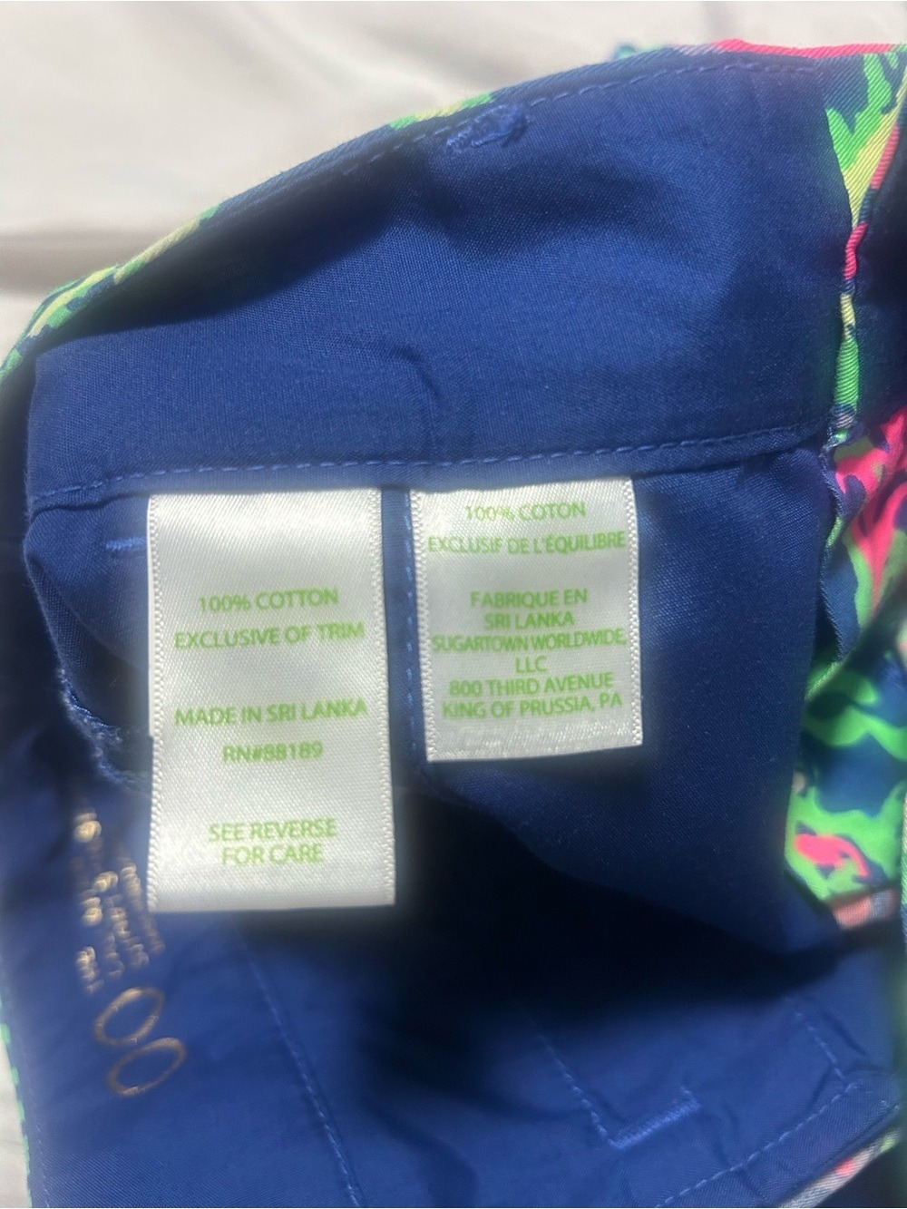 Lilly Pulitzer NWT 00 Callahan Indigo All A Glow Shorts 5” Inseam Preppy Beach - Picture 8 of 16